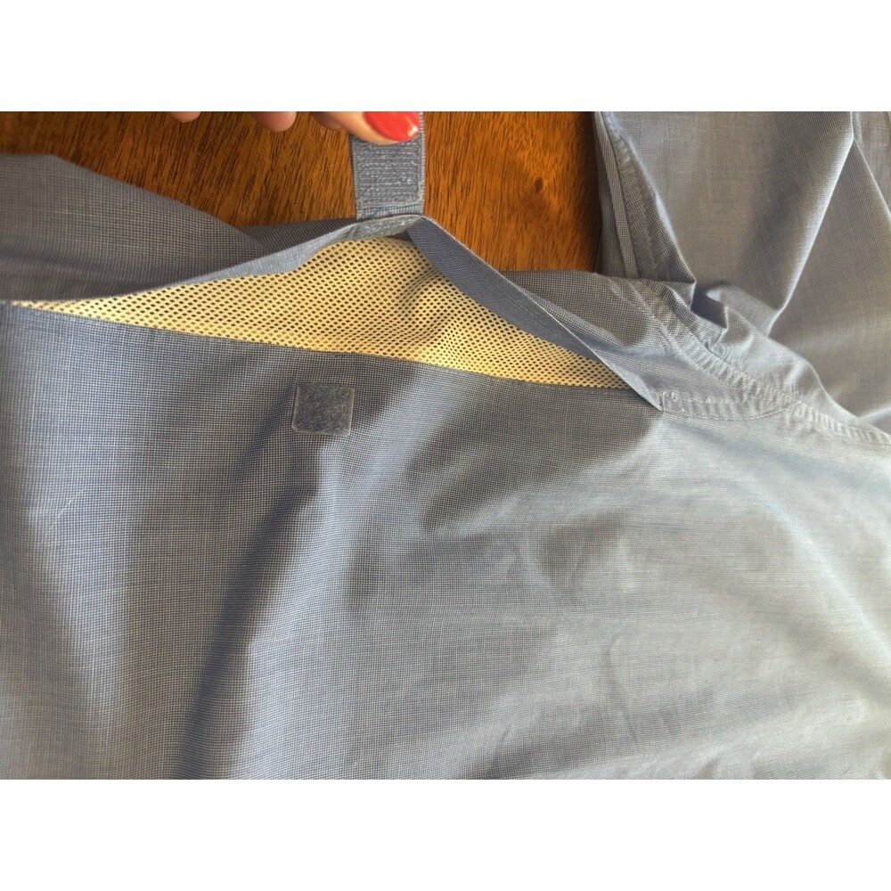 ExOfficio Insect Shield Fishing Hiking Shirt Men’s Large Blue Vented Travel - Picture 5 of 15